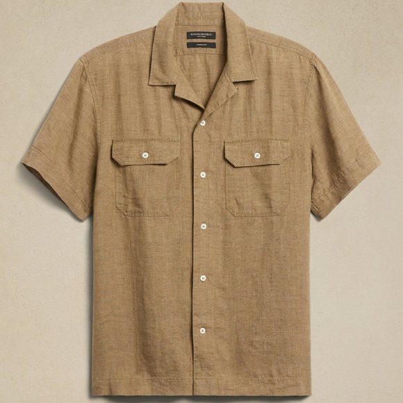 BANANA REPUBLIC EXPEDITION UNTUCKED LINEN SHIRT